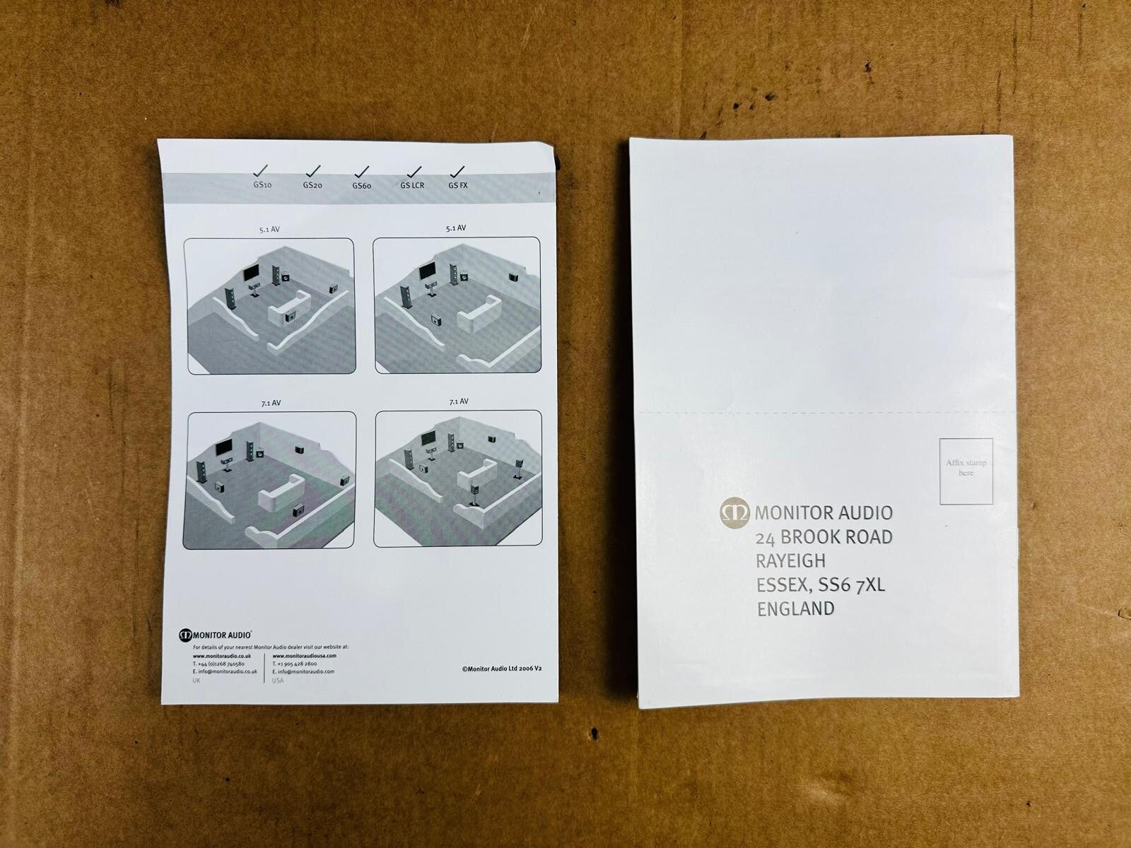 Monitor Audio Gold Signature Series Owner's Manual