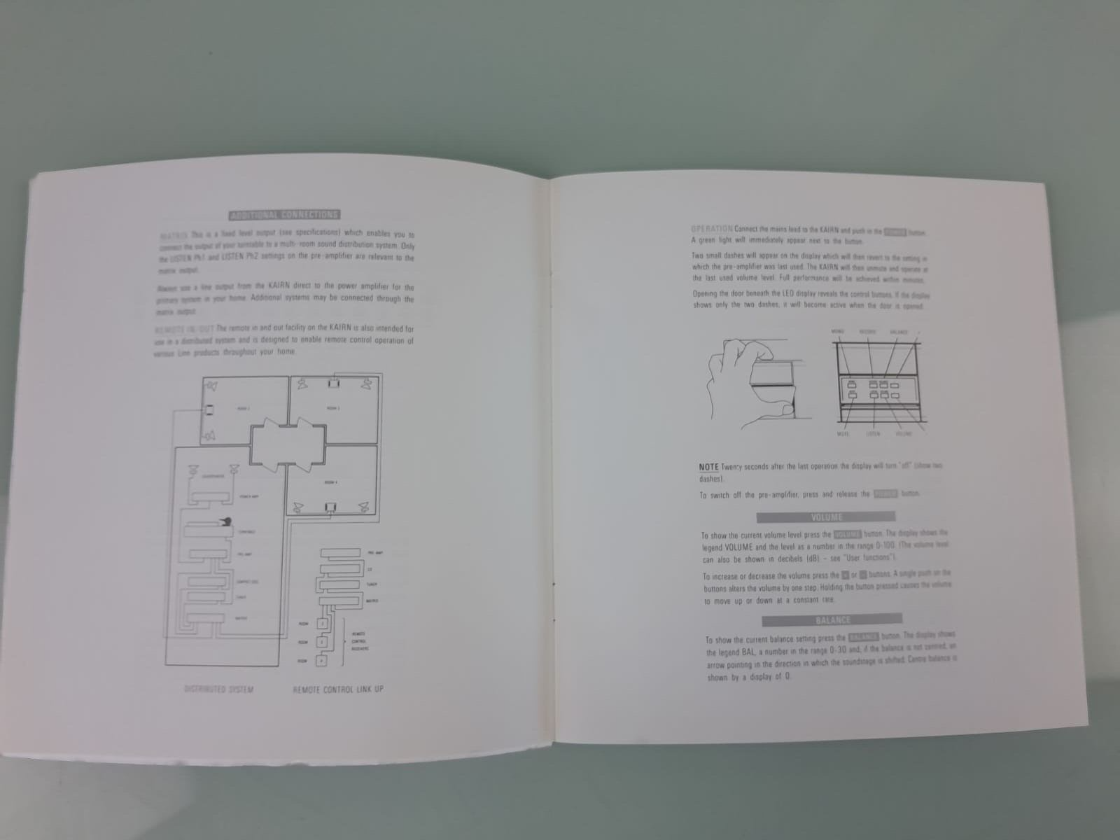 LINN KAIRN PREAMPLIFIER OWNERS MANUAL