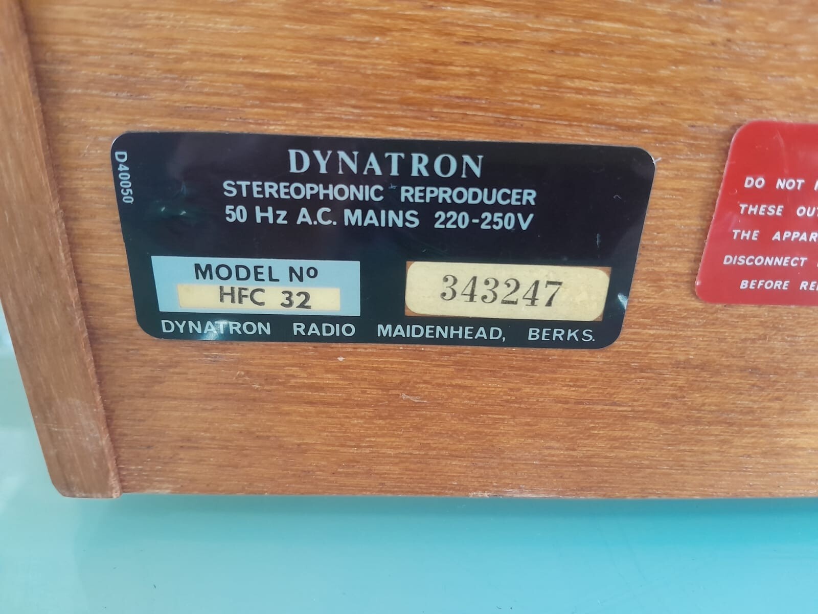 DYNATRON SRX 26 WITH GOLDRING LENCO GL 75