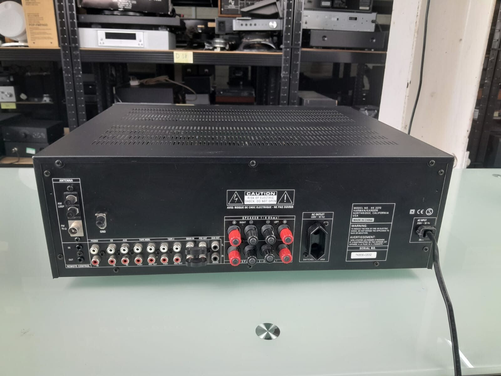 HARMAN KARDON HK 3370 STEREO RECEIVER WITH REMOTE