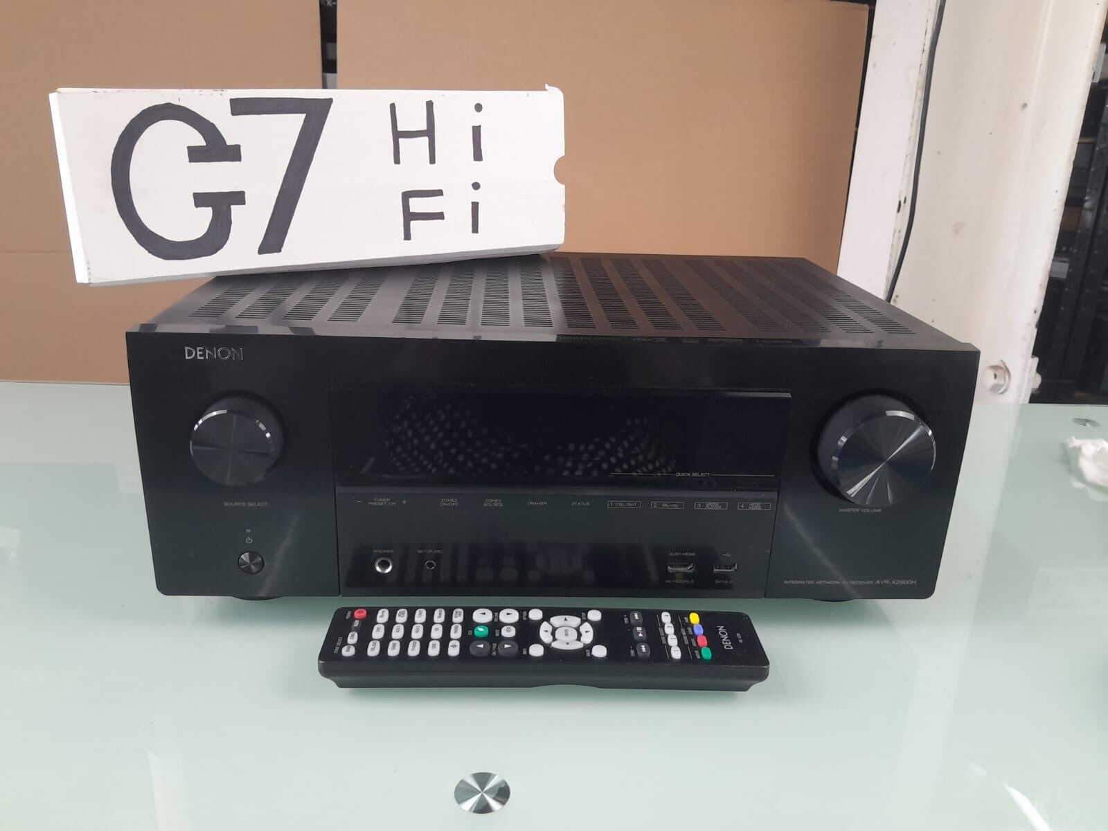 DENON AVR X2600H INTEGRATED NETWORK AV RECEIVER WITH REMOTE