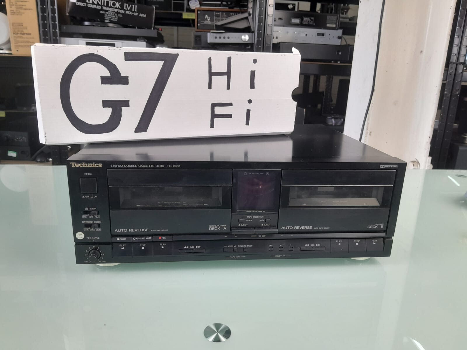 TECHNICS RS X950 STEREO DOUBLE CASSETTE DECK