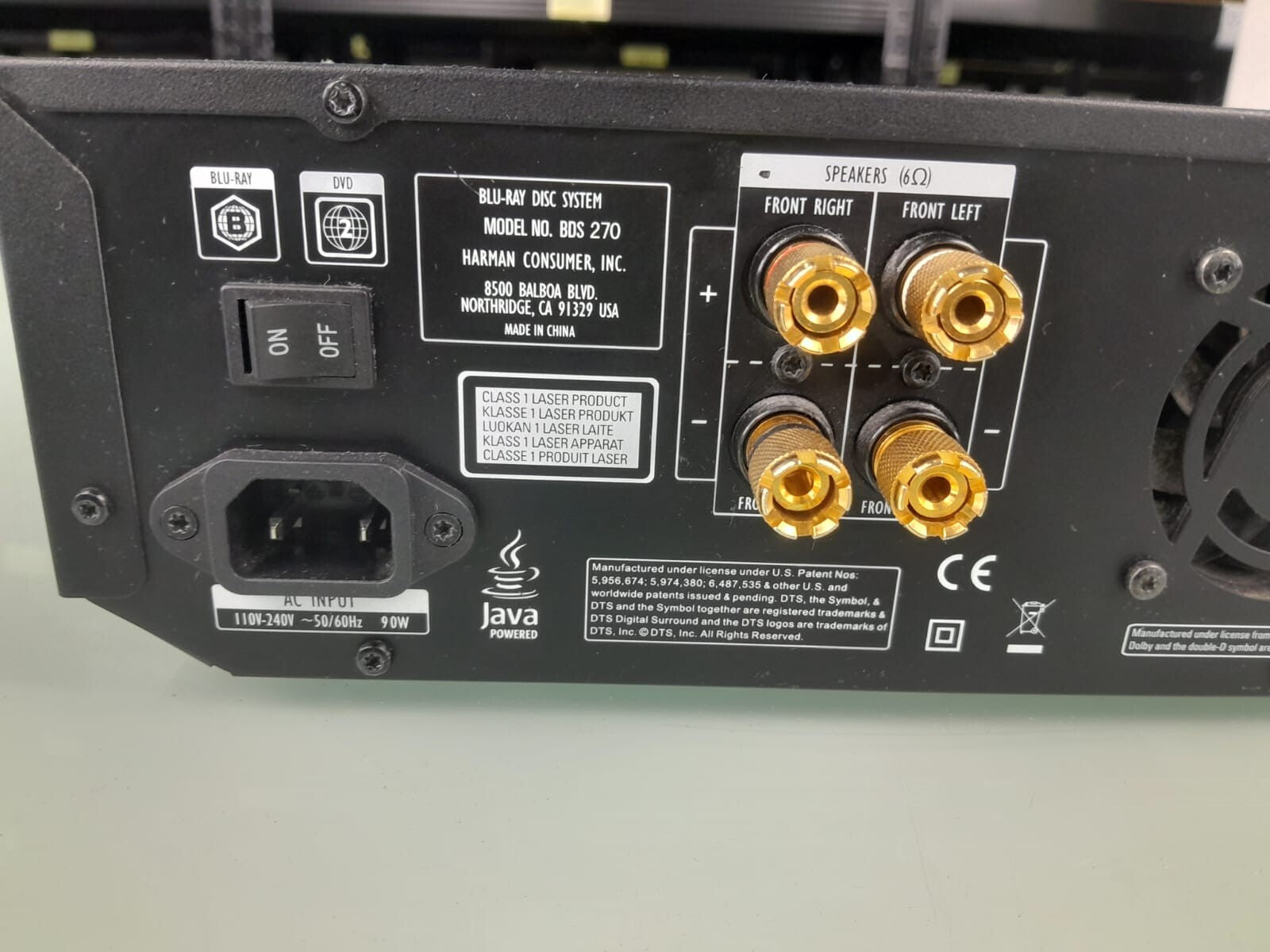 HARMAN KARDON BDS 270 3D BLU-RAY DISC SYSTEM