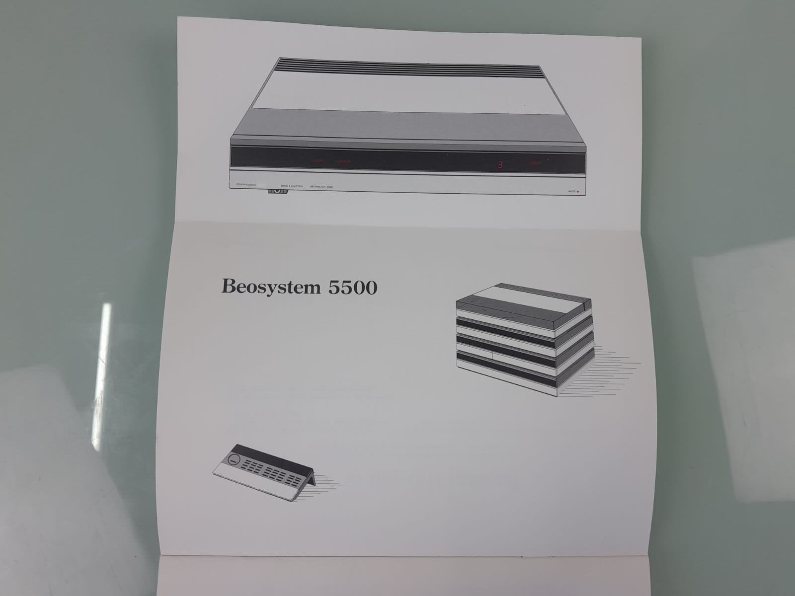 BANG & OLUFSEN B&O BEOMASTER 5500 OWNER'S MANUAL