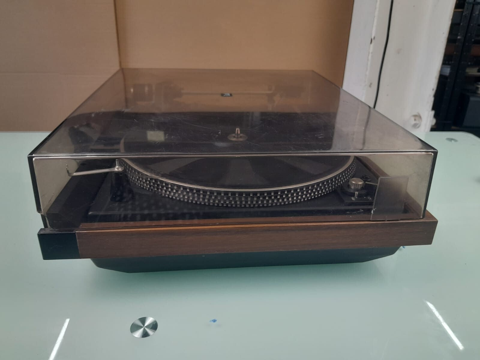DUAL 504 BELT DRIVE TURNTABLE WITH DMS 240 E CARTRIDGE