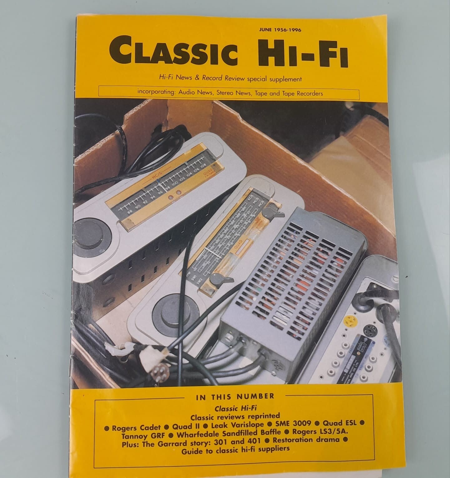 CLASSIC HI FI MAGAZINE JUNE 1956 - 1996 HI FI NEWS & RECORD REVIEW