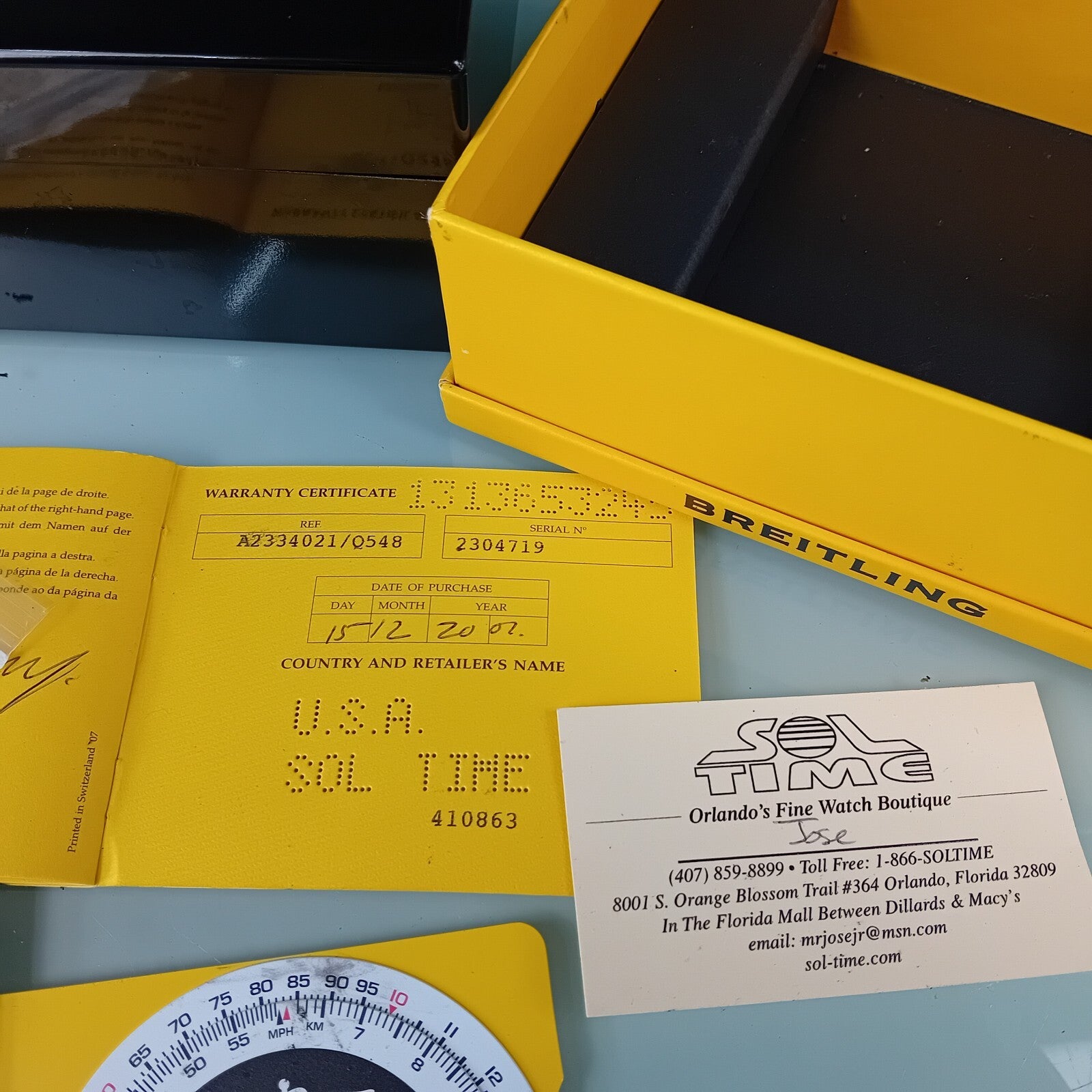 BREITLING MONTBRILLANT LEGENDE A23340 AUTOMATIC WATCH