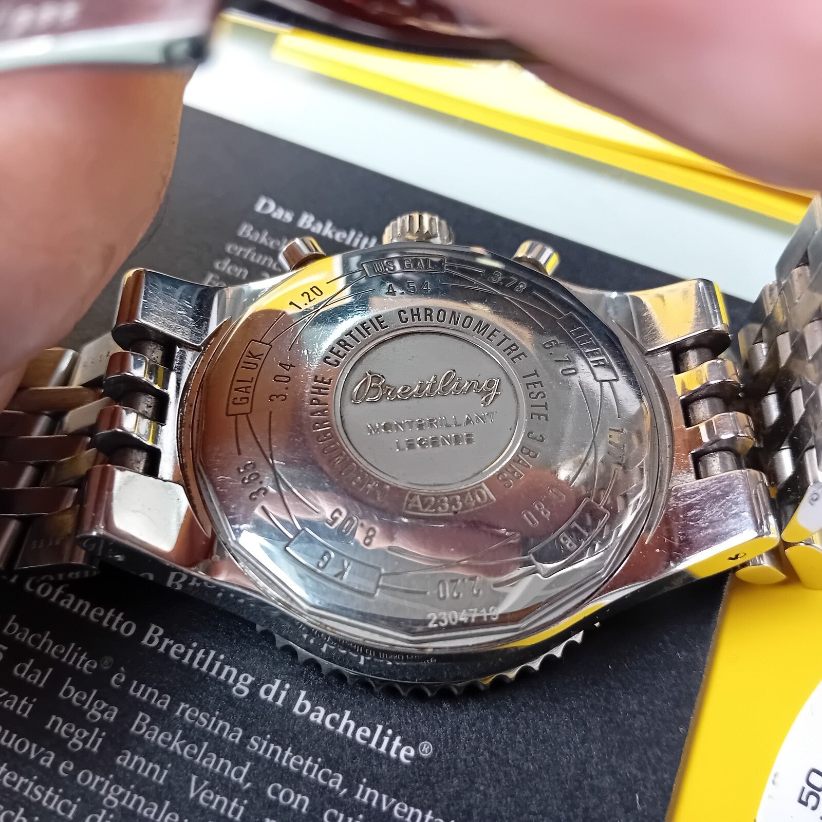BREITLING MONTBRILLANT LEGENDE A23340 AUTOMATIC WATCH