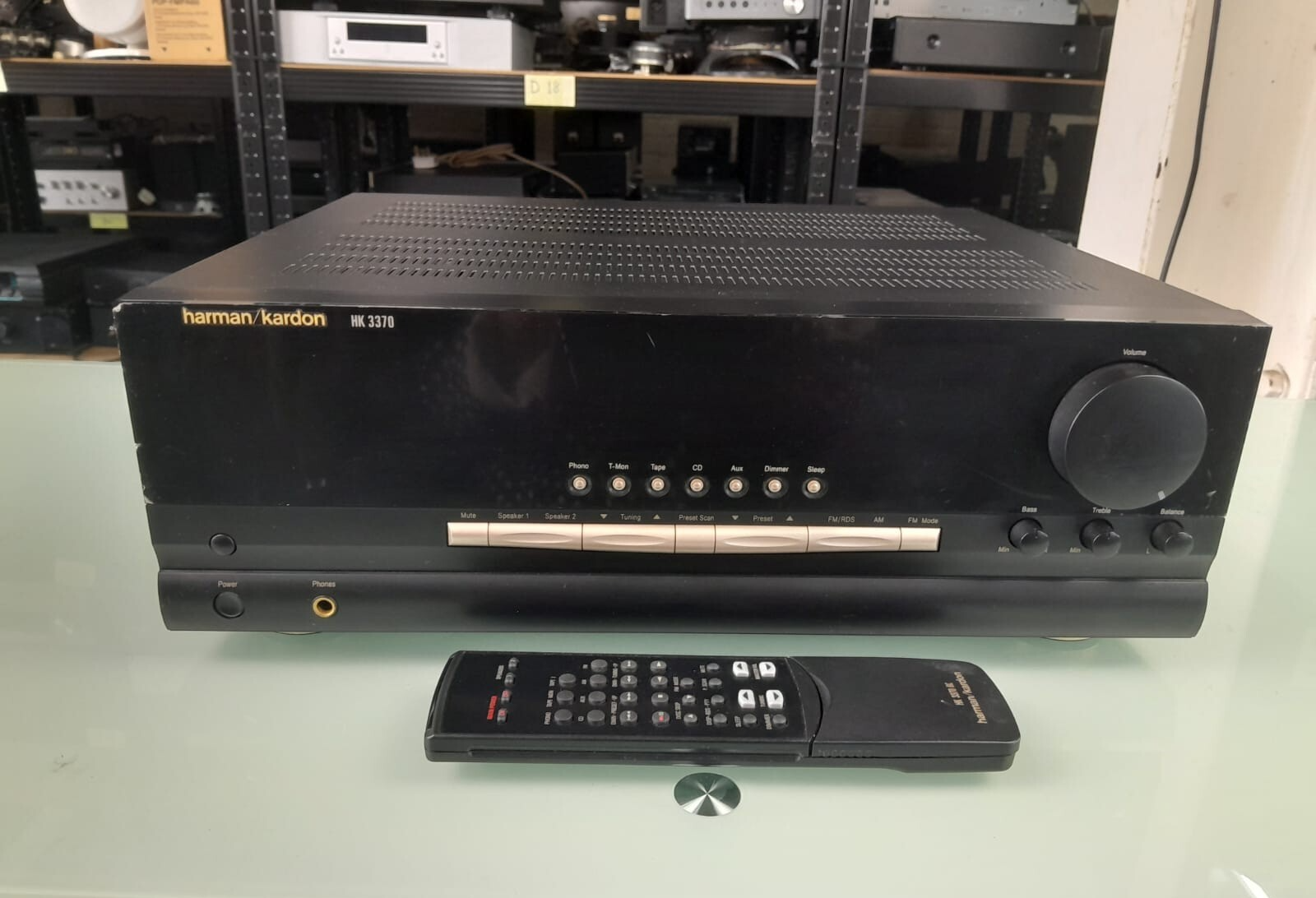 HARMAN KARDON HK 3370 STEREO RECEIVER WITH REMOTE
