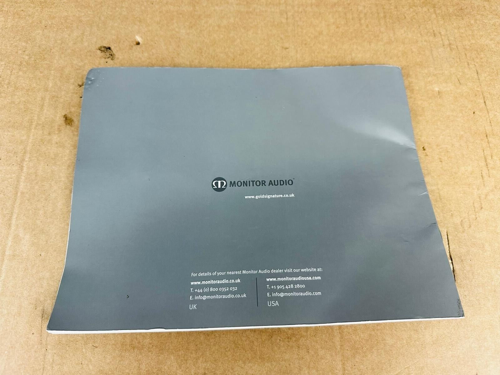 Monitor Audio Gold signature Manual