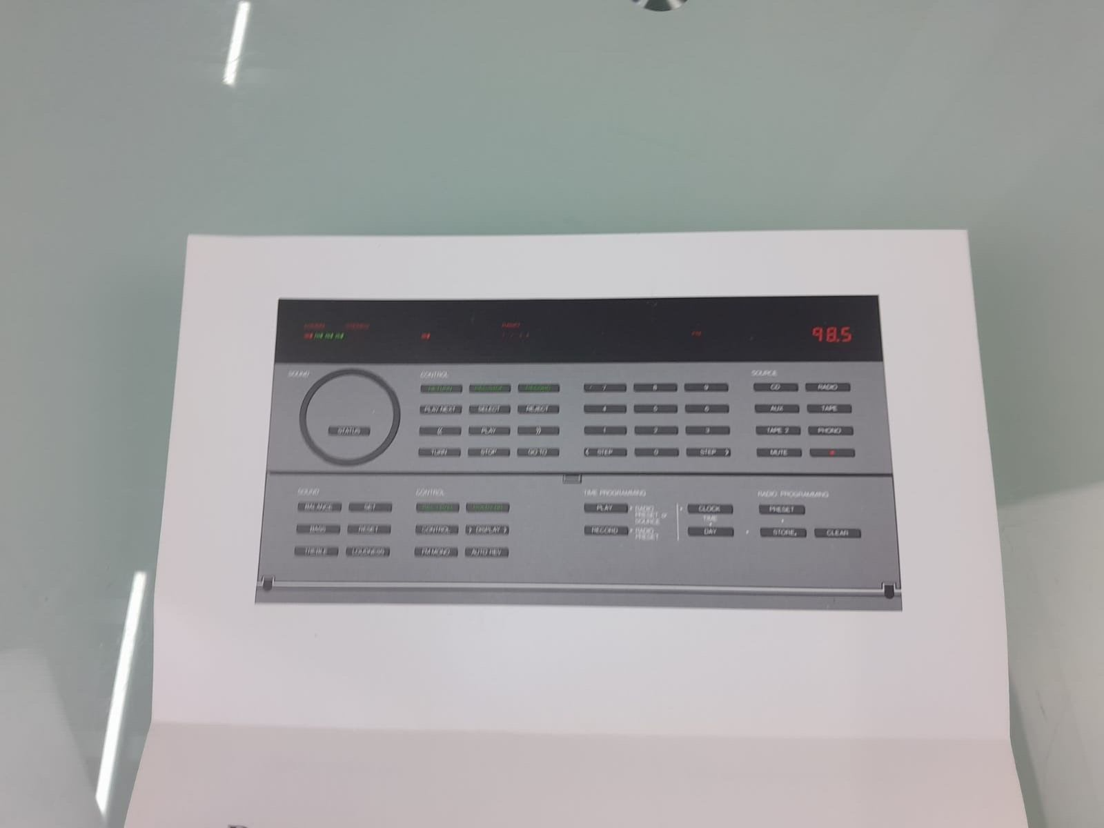 BANG & OLUFSEN B&O MASTER CONTROL PANEL 5500 OWNER'S MANUAL #002