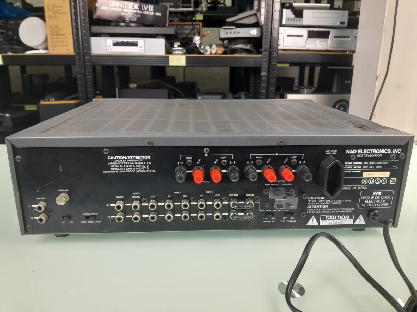 NAD 3400 MONITOR SERIES STEREO AMPLIFIER