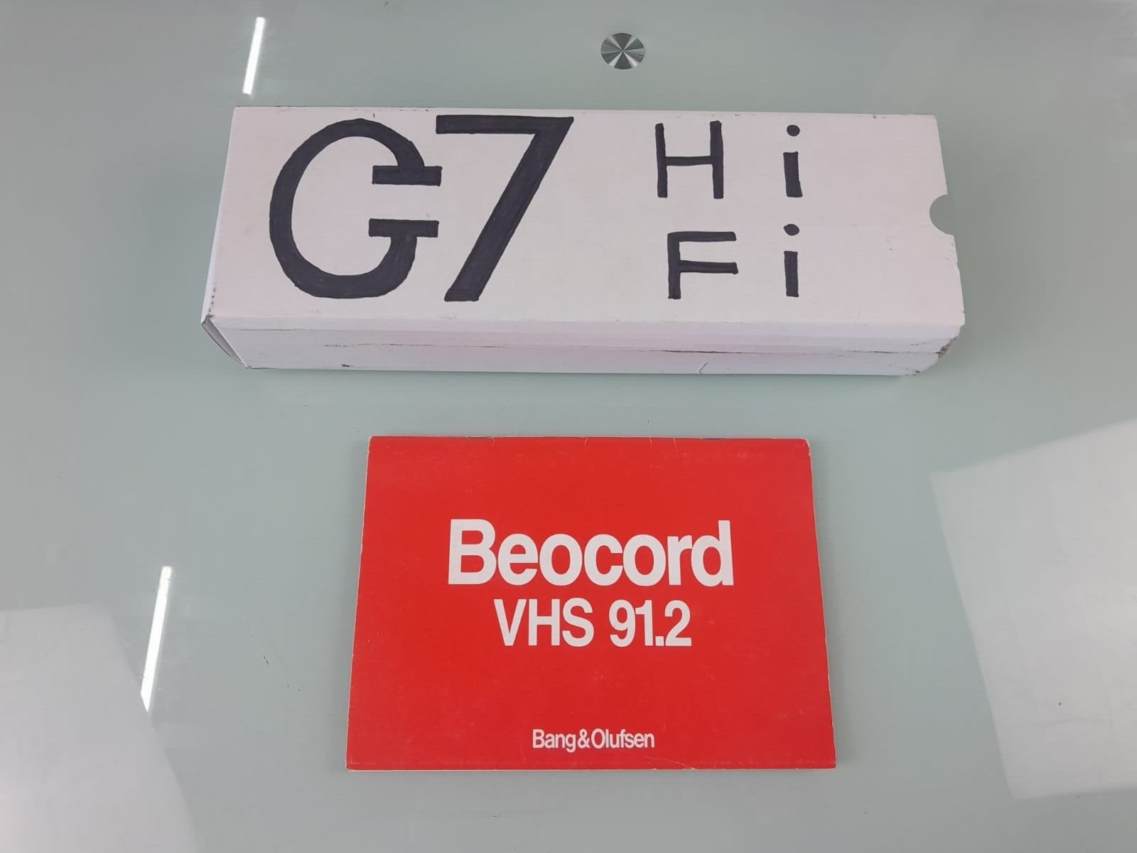BANG & OLUFSEN B&O BEOCORD VHS 91.2 MANUAL