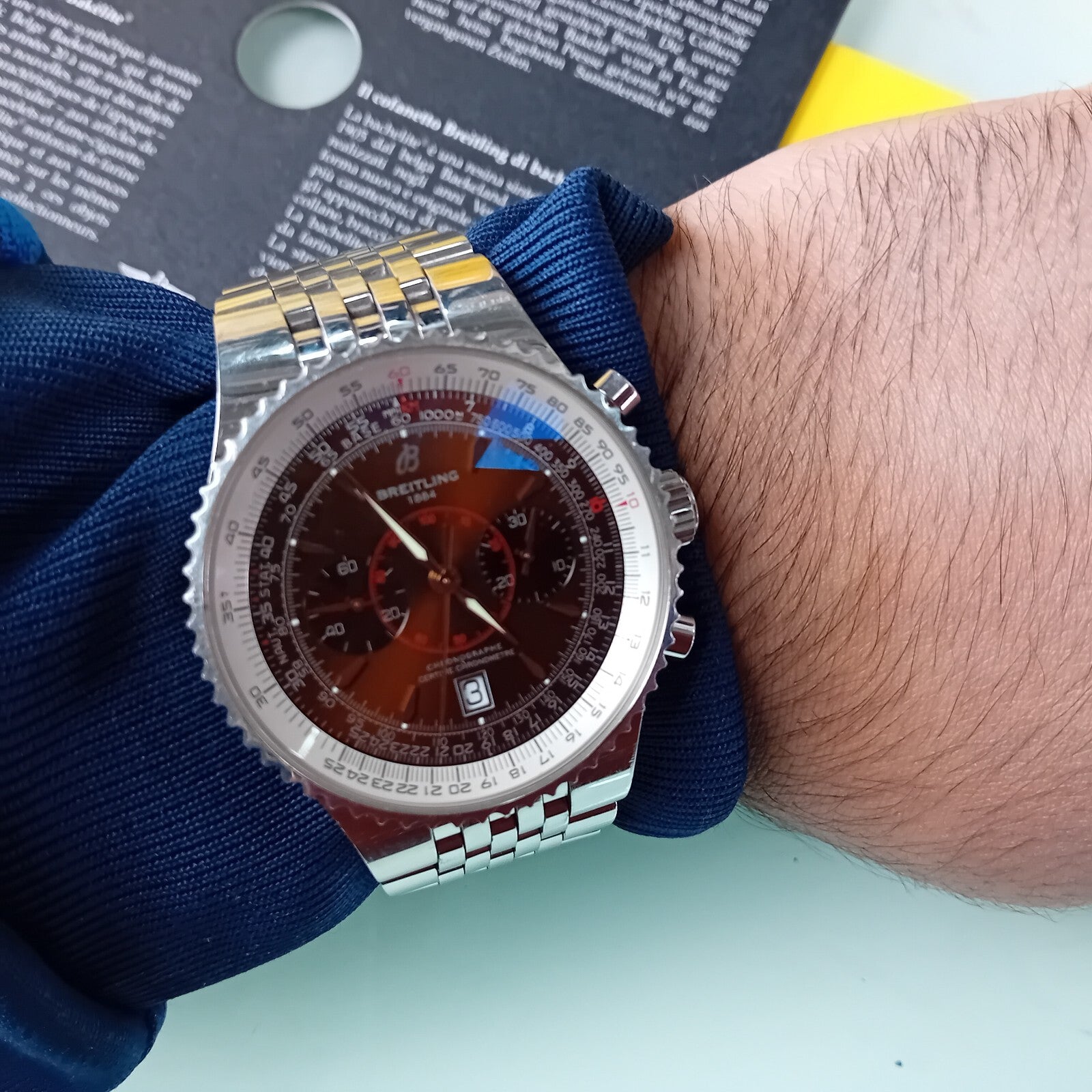 BREITLING MONTBRILLANT LEGENDE A23340 AUTOMATIC WATCH