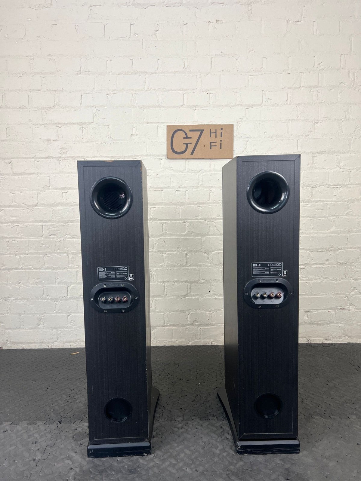 MISSION MX 3 FLOOR STANDING SPEAKERS WITH SPEAKER PLATFORMS STANDS