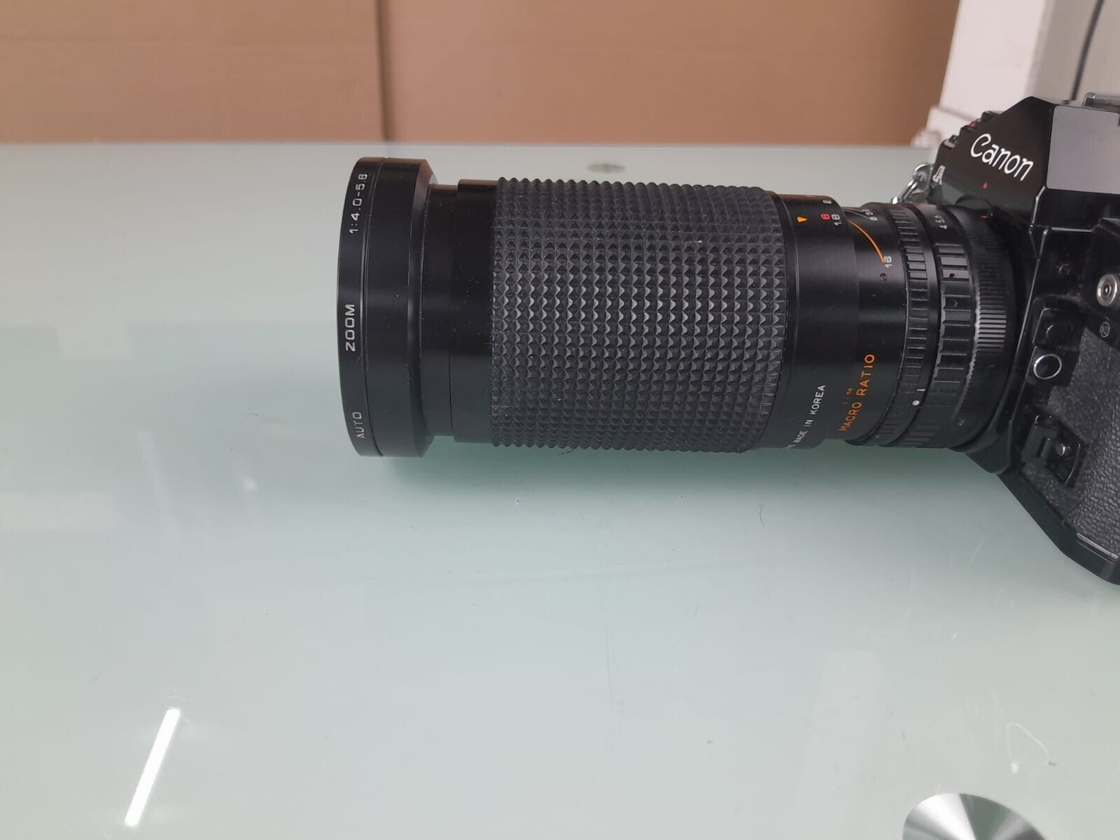 CANON A 1 SLR CAMERA WITH SIRIUS F=28-200MM 1:4.0-5.6 LENS