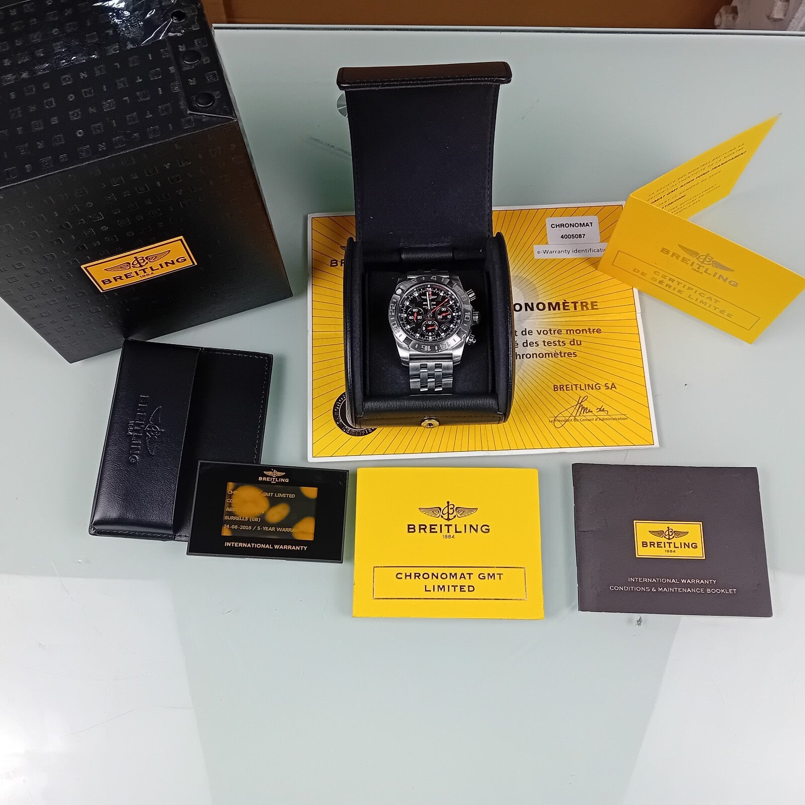 BREITLING CHRONOMAT GMT AB0412 LIMITED EDITION AUTOMATIC WATCH