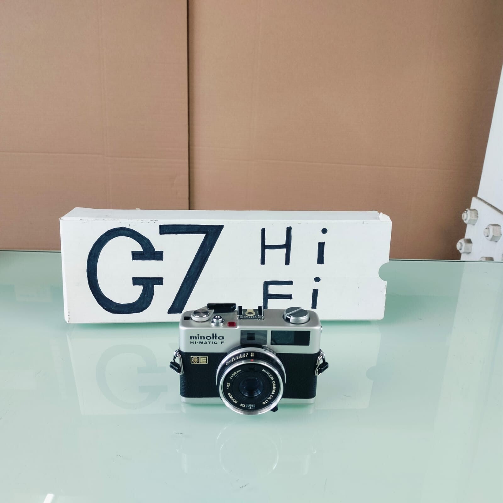 MINOLTA HI MATIC F RANGEFINDER CAMERA ROKKOR F=38MM 1:2.7 LENS