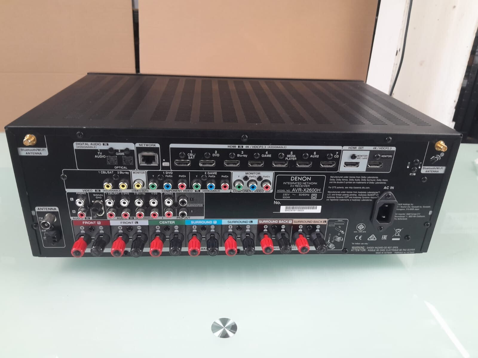 DENON AVR X2600H INTEGRATED NETWORK AV RECEIVER WITH REMOTE