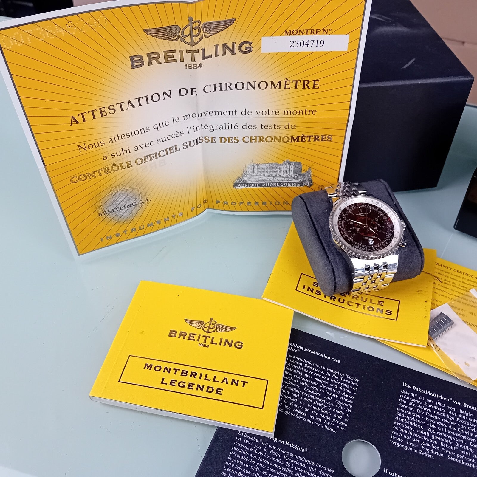 BREITLING MONTBRILLANT LEGENDE A23340 AUTOMATIC WATCH