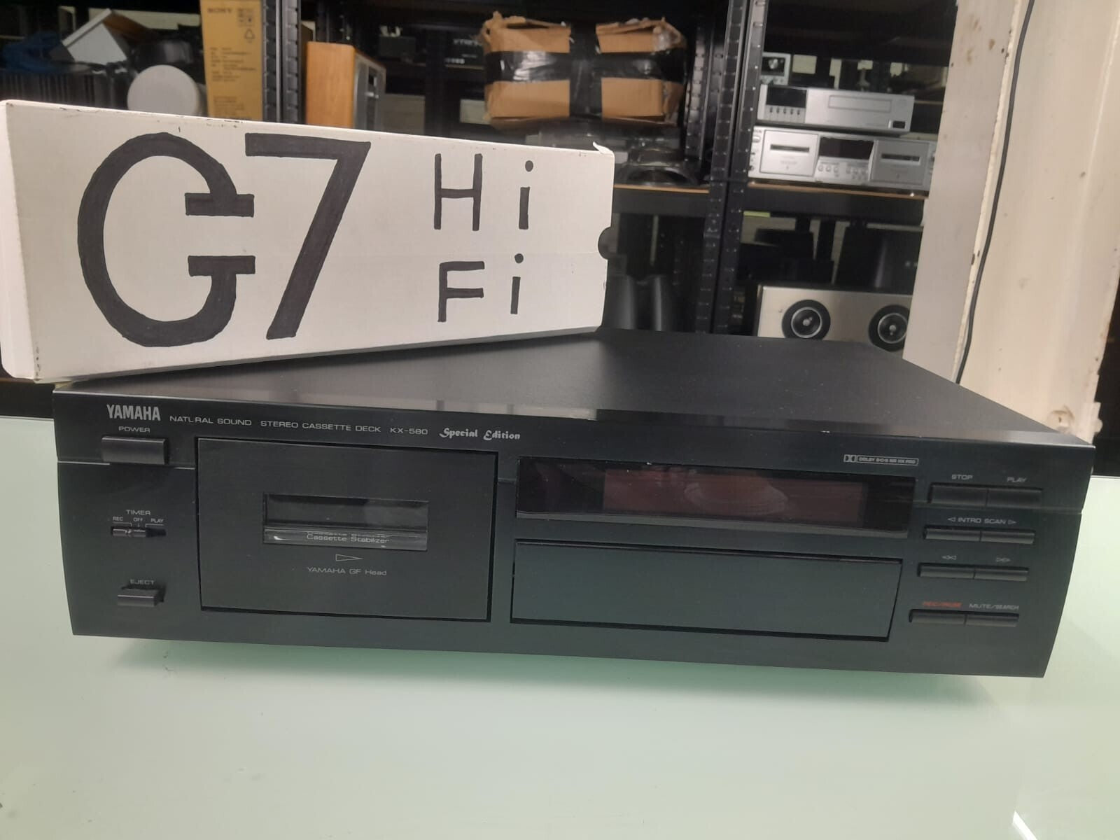 YAMAHA KX 580 NATURAL SOUND STEREO CASSETTE DECK