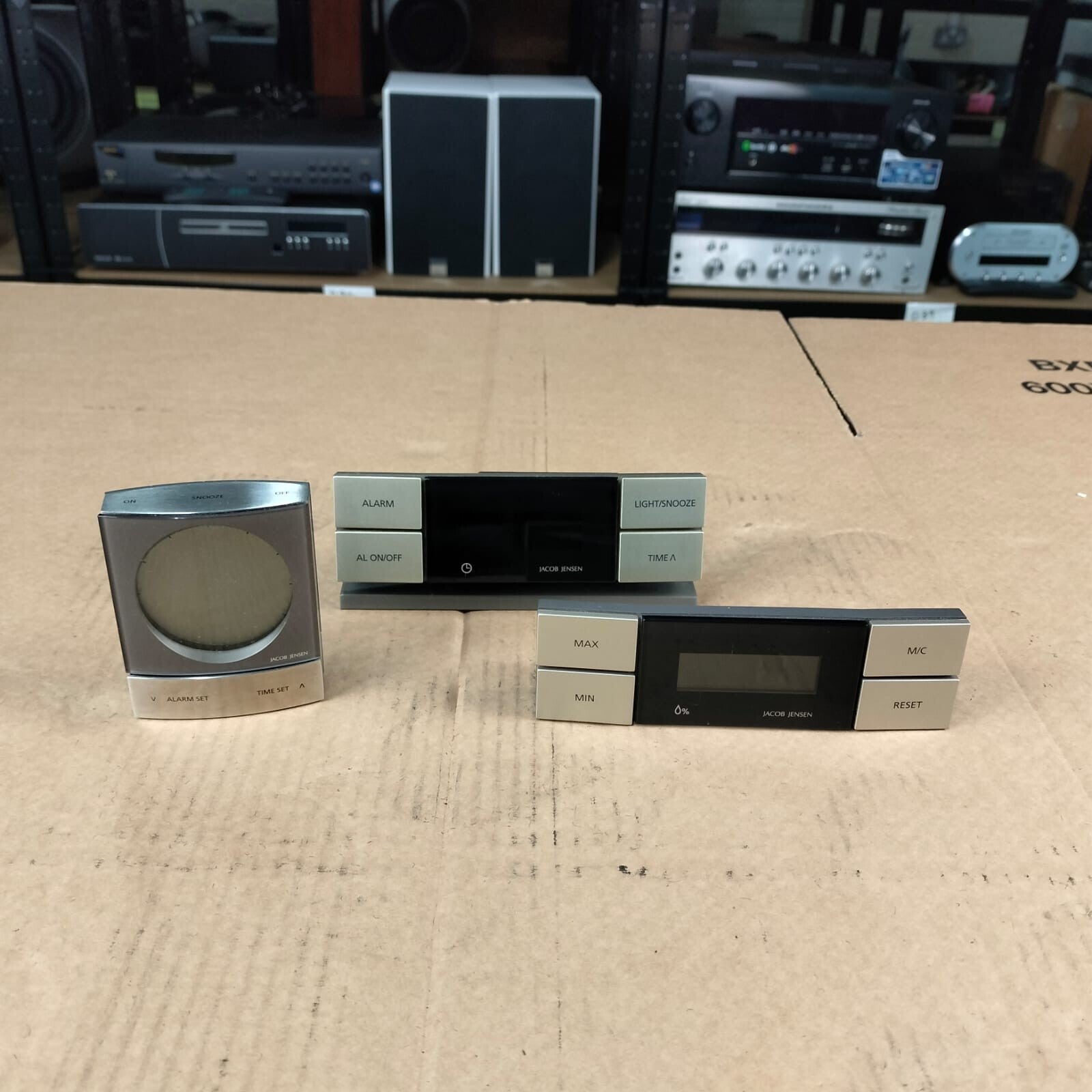 JACOB JENSEN ALARM CLOCK THERMOMETER SET B&O BANG OLUFSEN