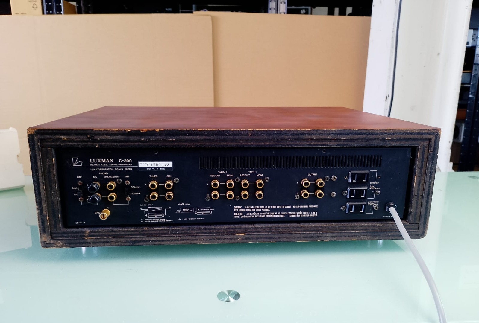 LUXMAN C 300 DUO-BETA CIRCUIT PLUS X DC STEREO CONTROL PREAMPLIFIER