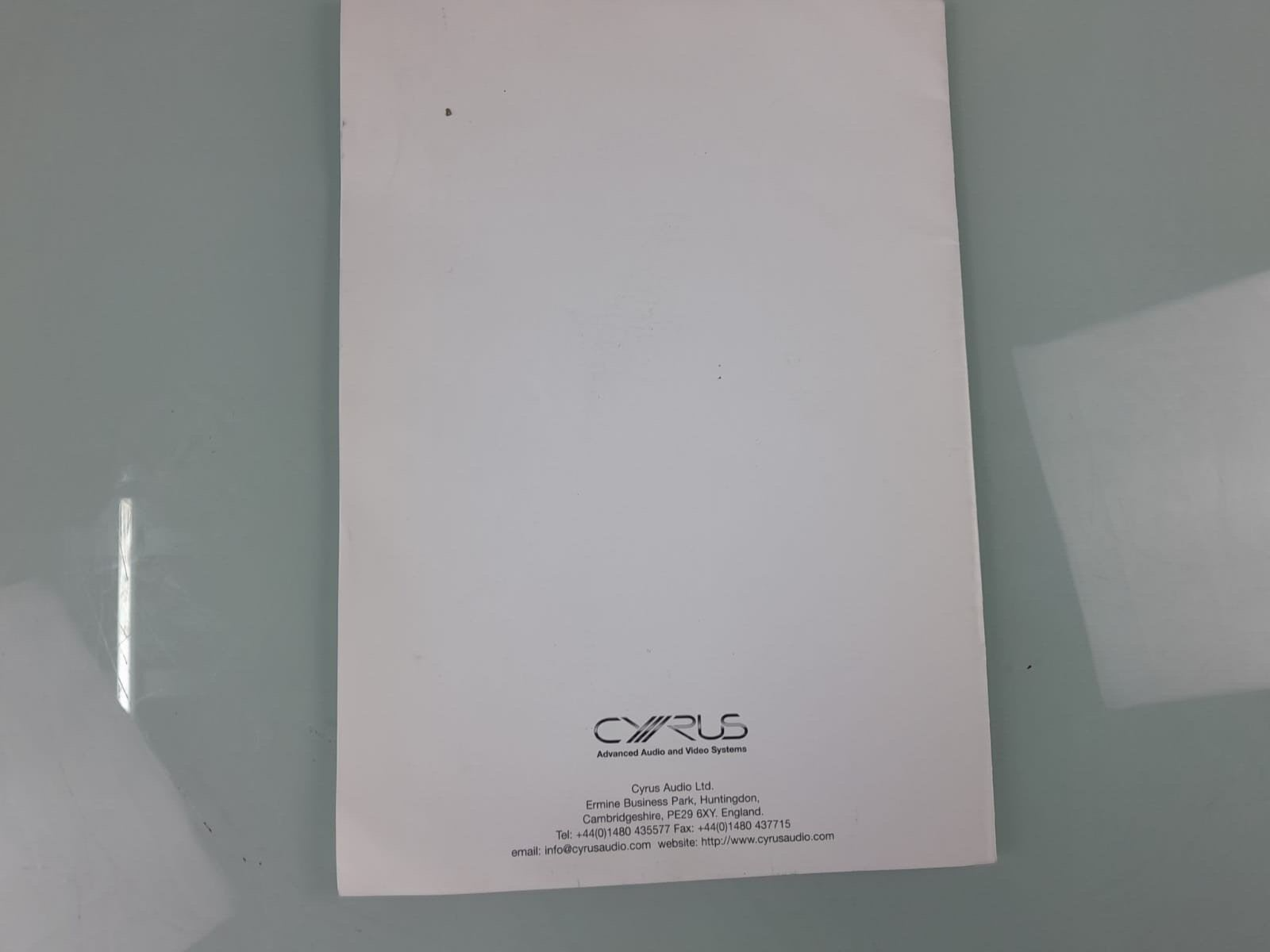 CYRUS PSX R POWER SUPPLY USER INSTRUCTIONS MANUAL