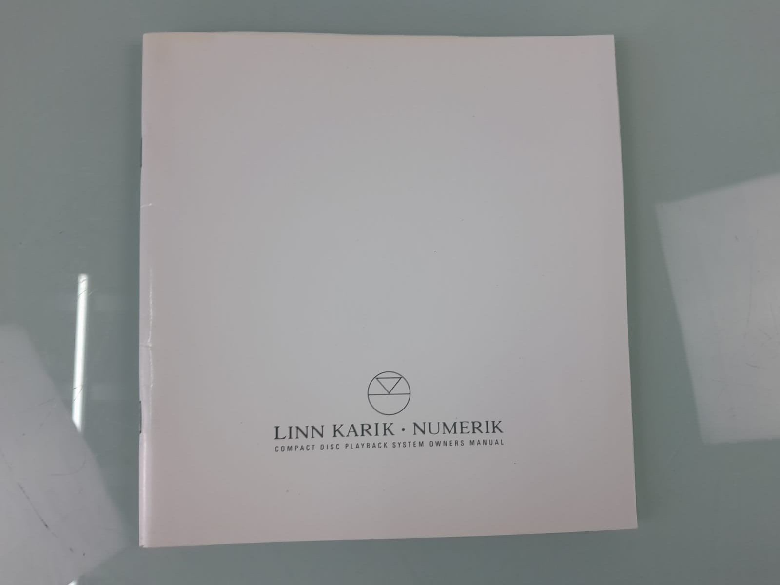 LINN KARIK - NUMERIK CD PLAYBACK SYSTEM OWNERS MANUAL