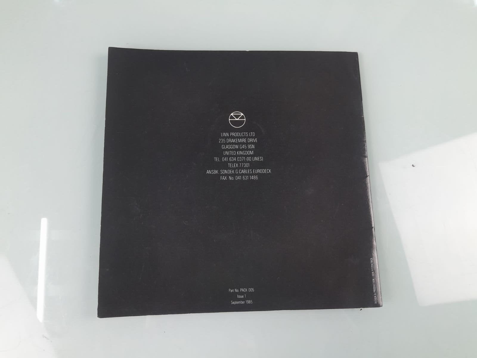 LINN LK 1 PRE AMPLIFIER LINN LK 2 POWER AMPLIFIER OWNERS MANUAL