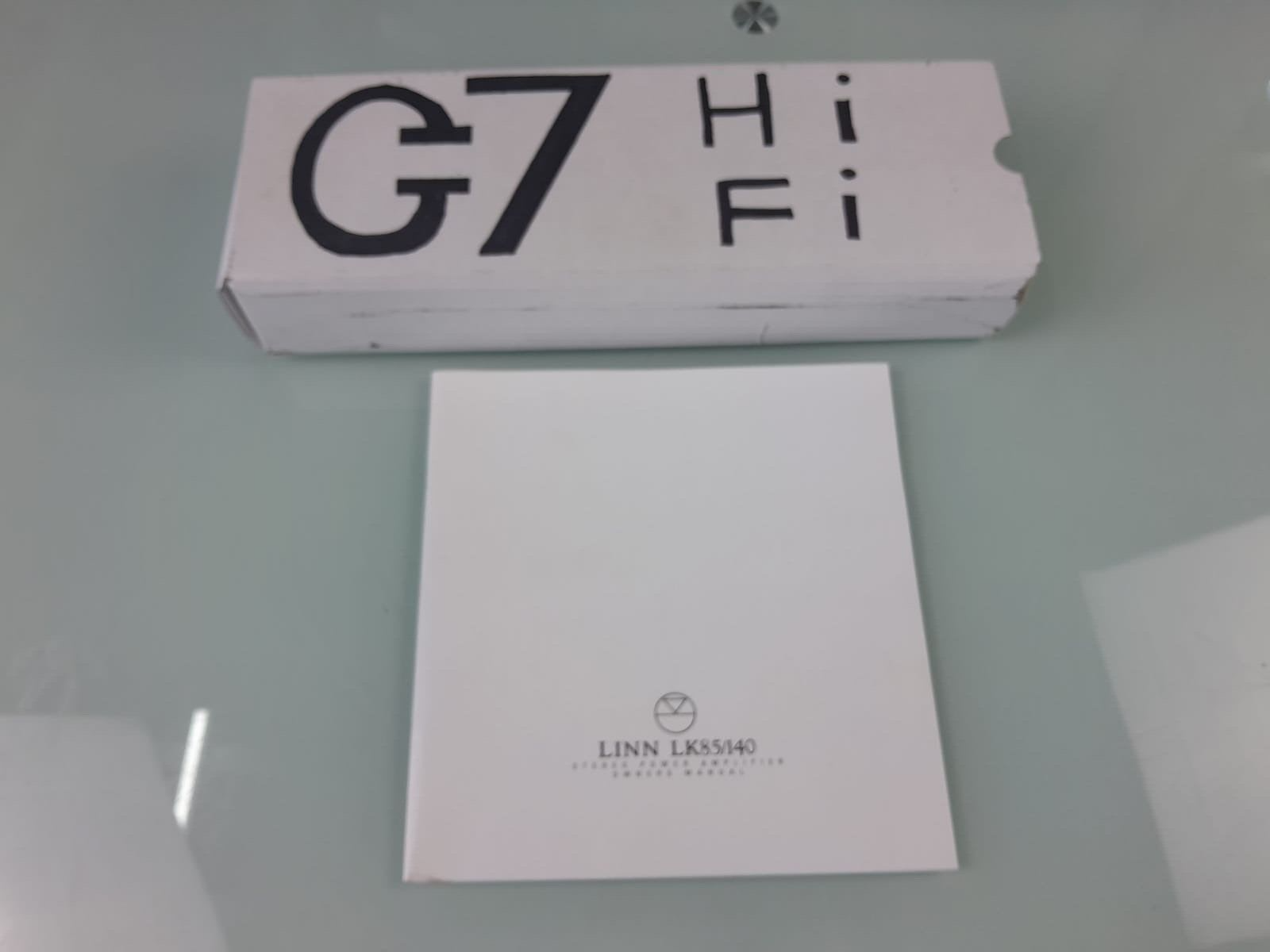 LINN LK85 / 140 STEREO POWER AMPLIFIER OWNERS MANUAL