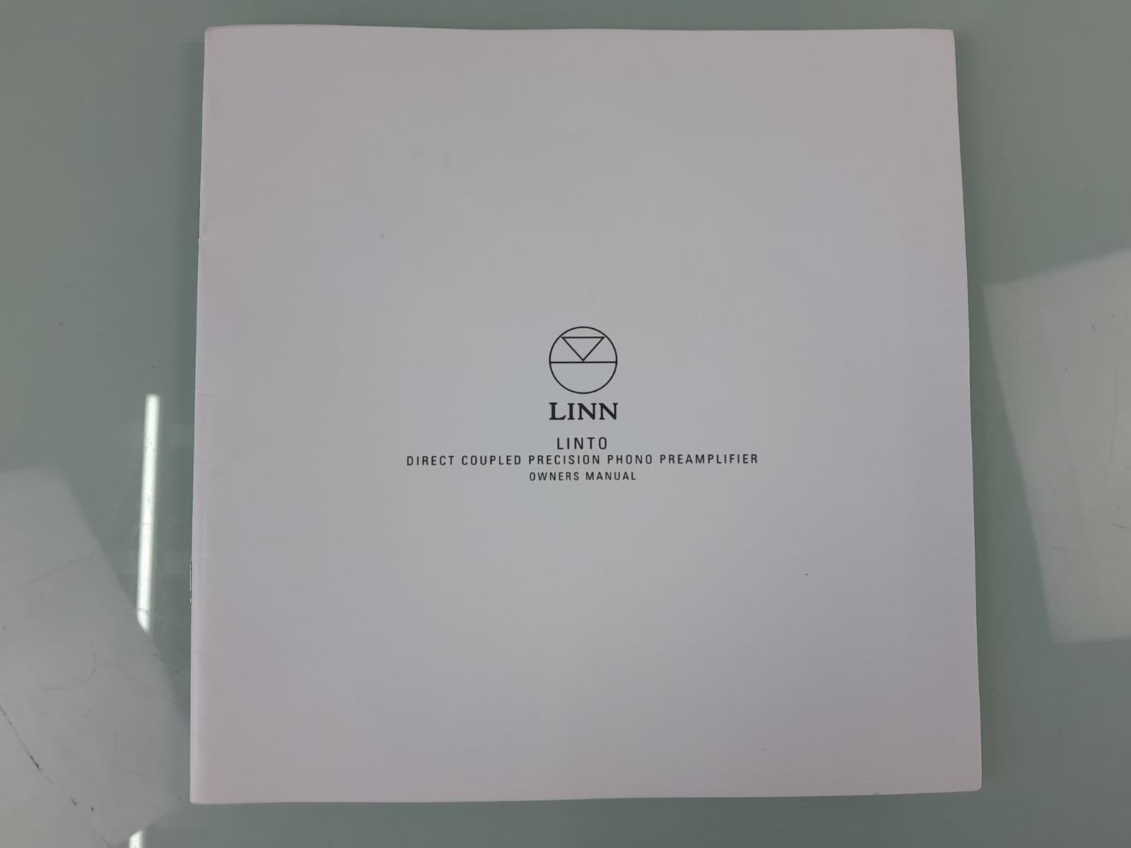 LINN LINTO DIRECT COUPLED PRECISION PHONO PREAMPLIFIER OWNERS MANUAL