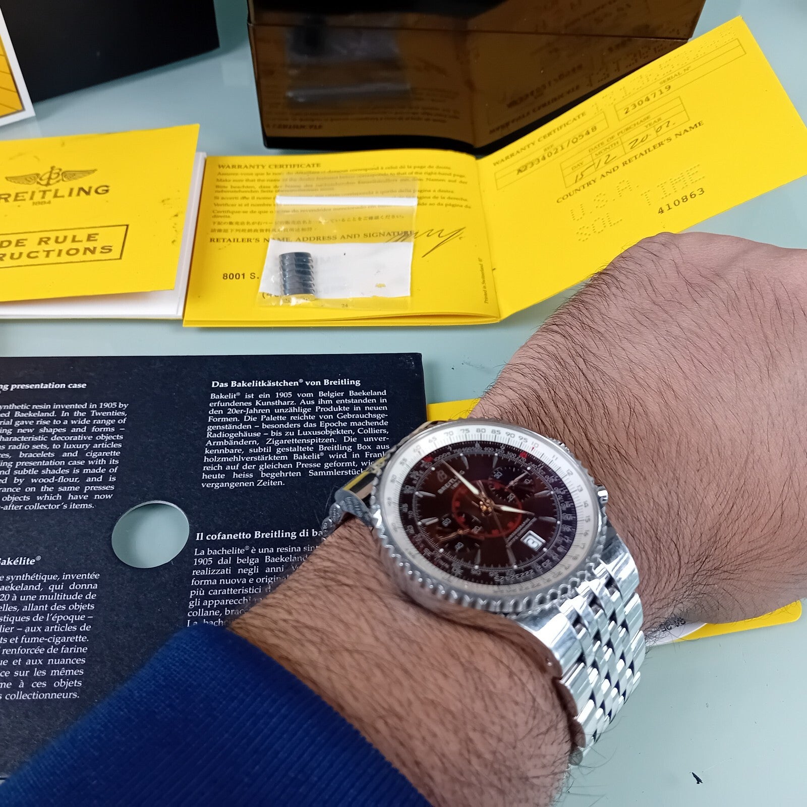 BREITLING MONTBRILLANT LEGENDE A23340 AUTOMATIC WATCH