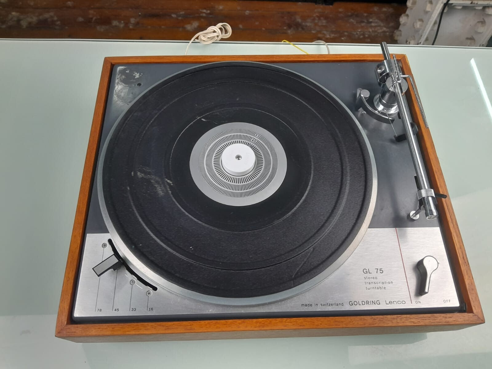GOLDRING LENCO GL 75 STEREO TRANSCRIPTION TURNTABLE
