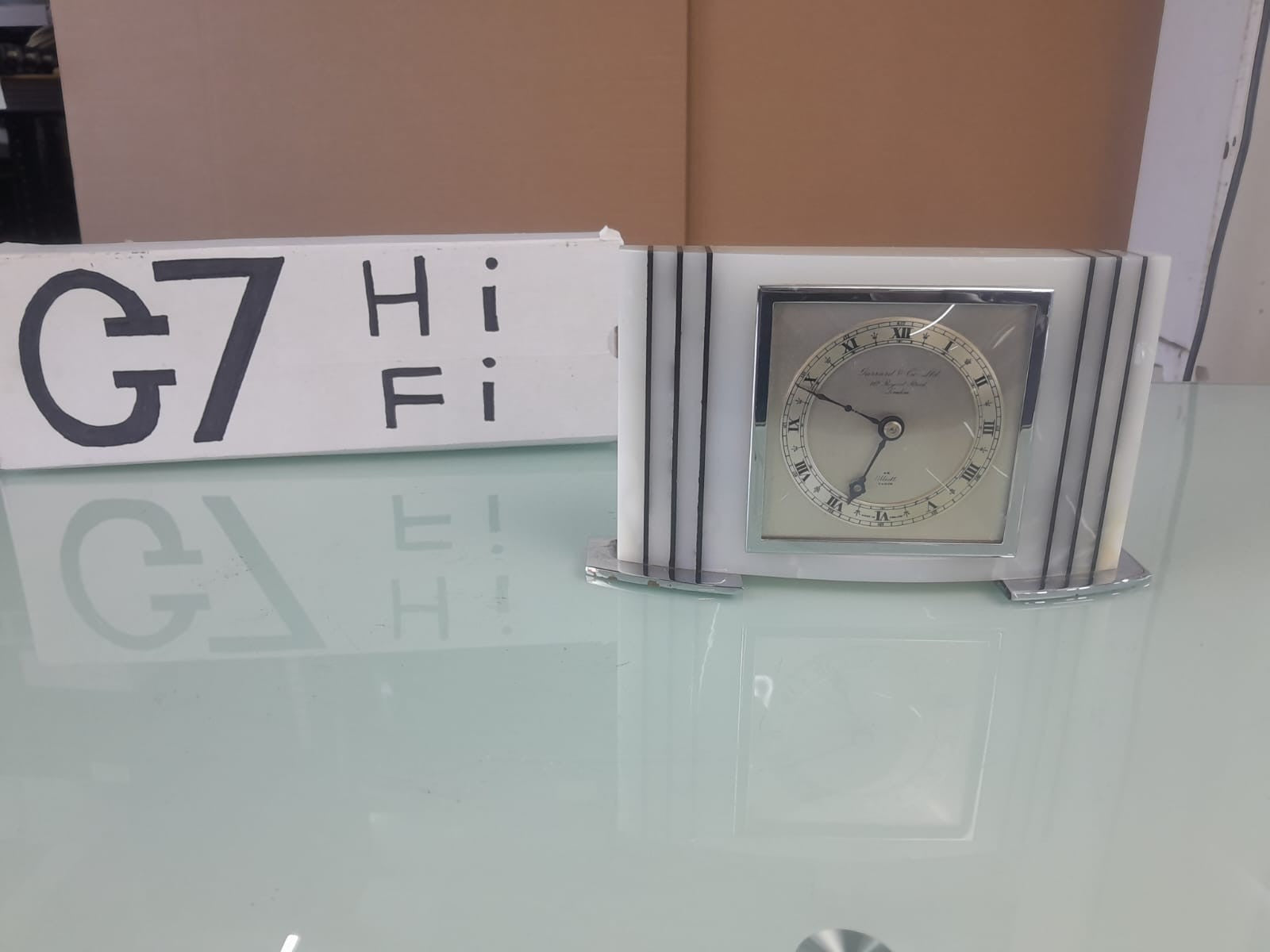 GARRARD & CO LTD AN ELLIOTT CLOCK MANTLE CLOCK