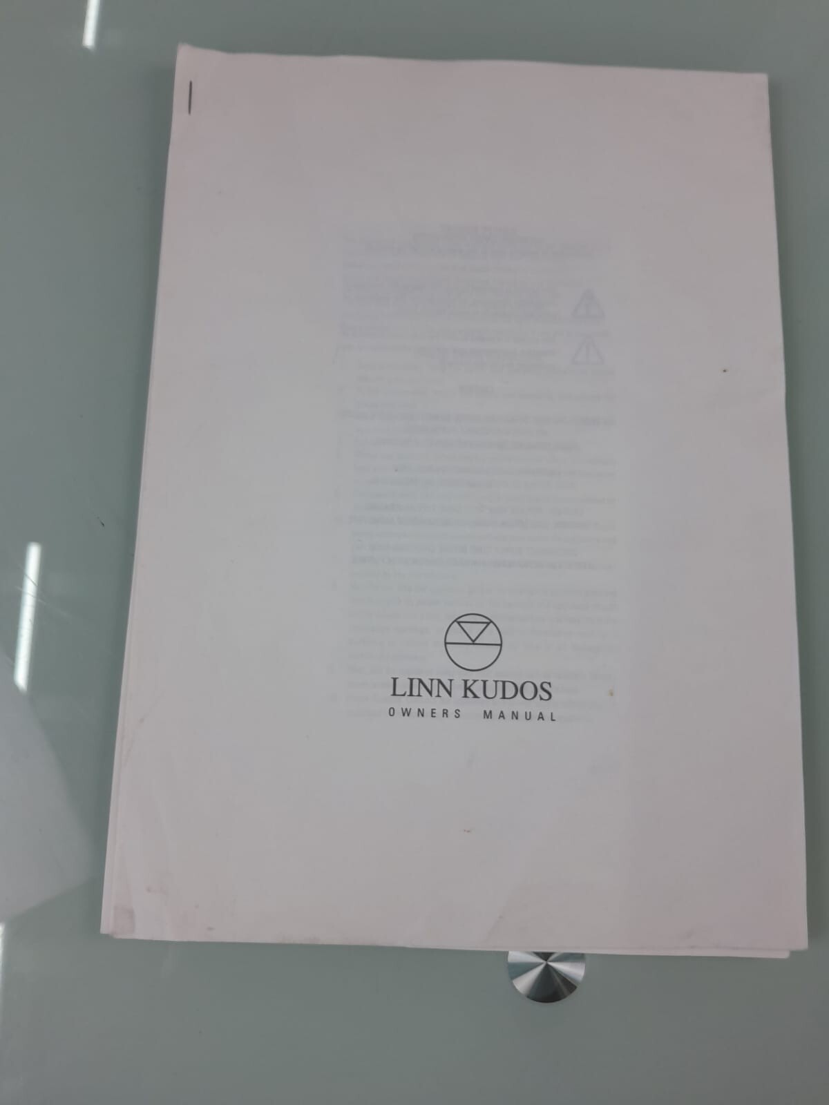 LINN KUDOS TUNER OWNERS MANUAL