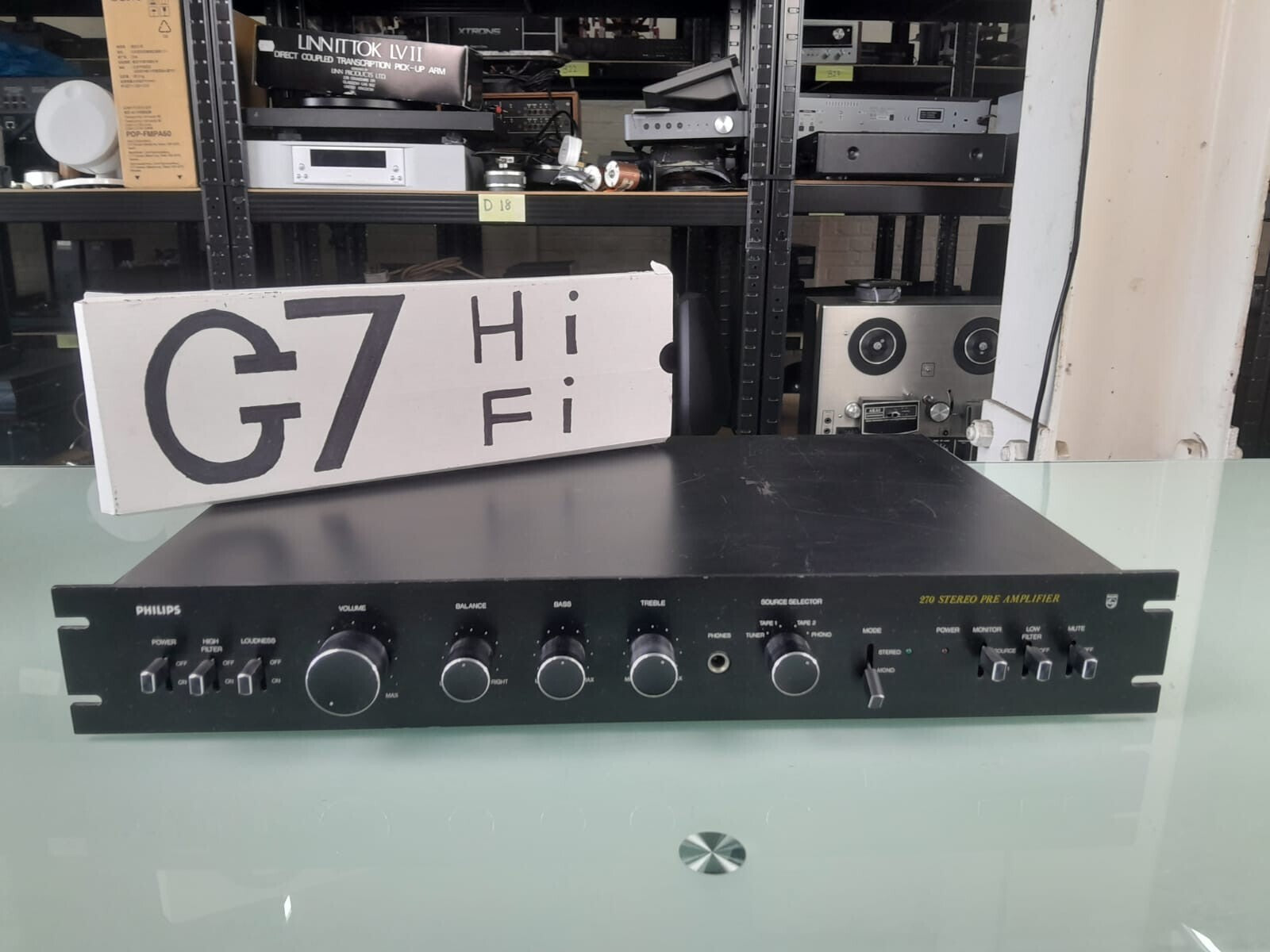 PHILIPS BLACK TULIP 270 STEREO PRE AMPLIFIER