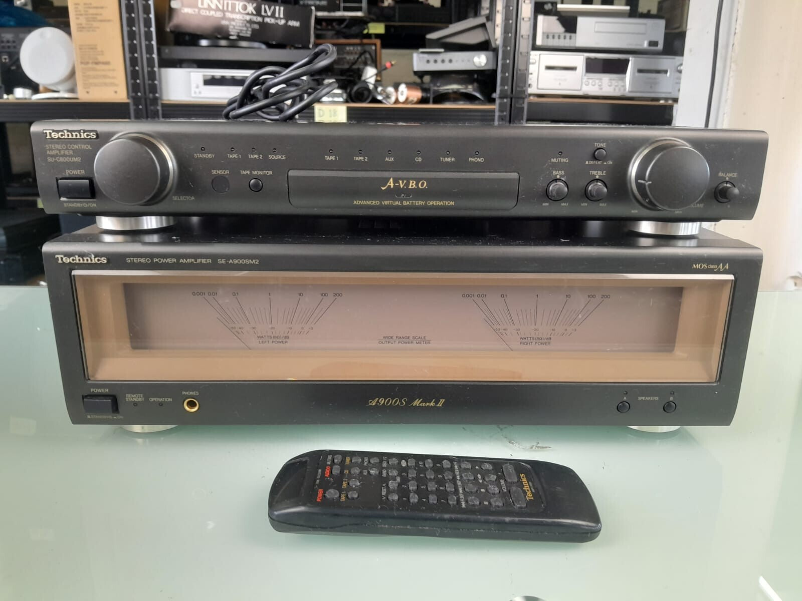 TECHNICS SU C800U M2 STEREO CONTROL & SE A900S M2 STEREO POWER AMPLIFIER