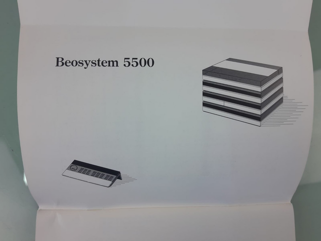BANG & OLUFSEN B&O MASTER CONTROL PANEL 5500 OWNER'S MANUAL #002