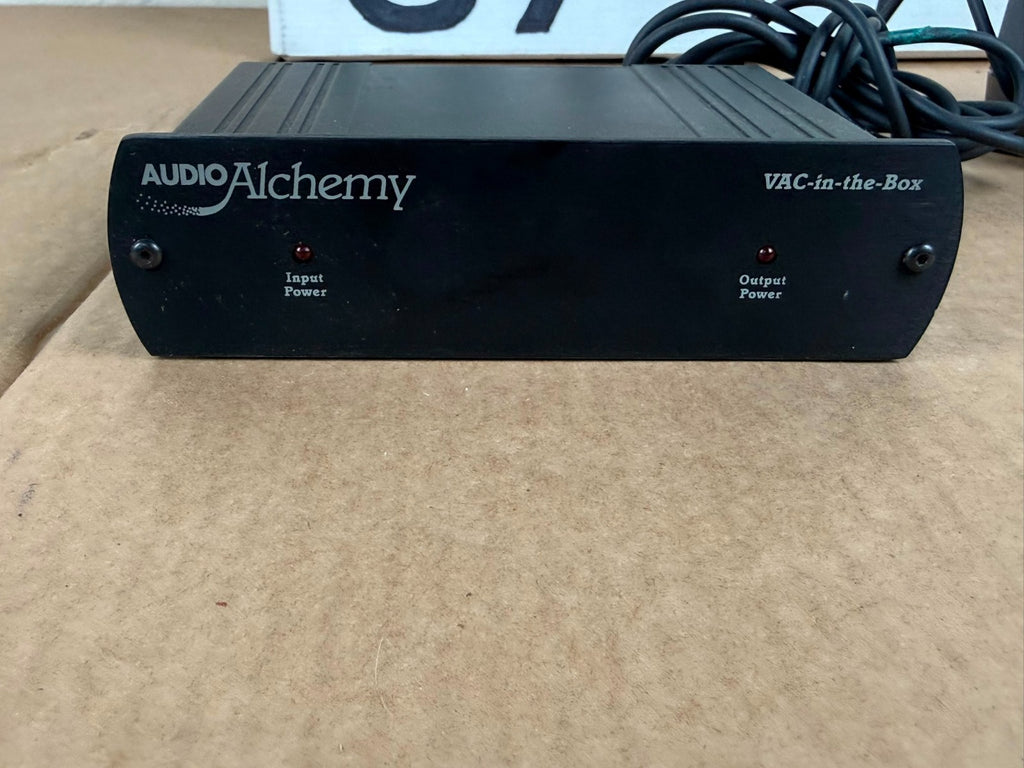 AUDIO ALCHEMY VAC IN THE BOX PHONO PREAMPLIFIER WITH POWER STATION ONE