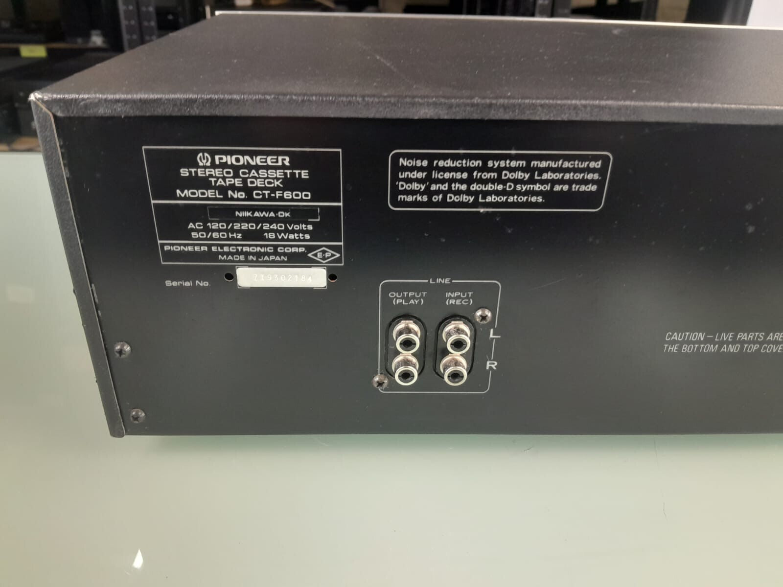 SERVICED PIONEER CT F600 STEREO CASSETTE TAPE DECK