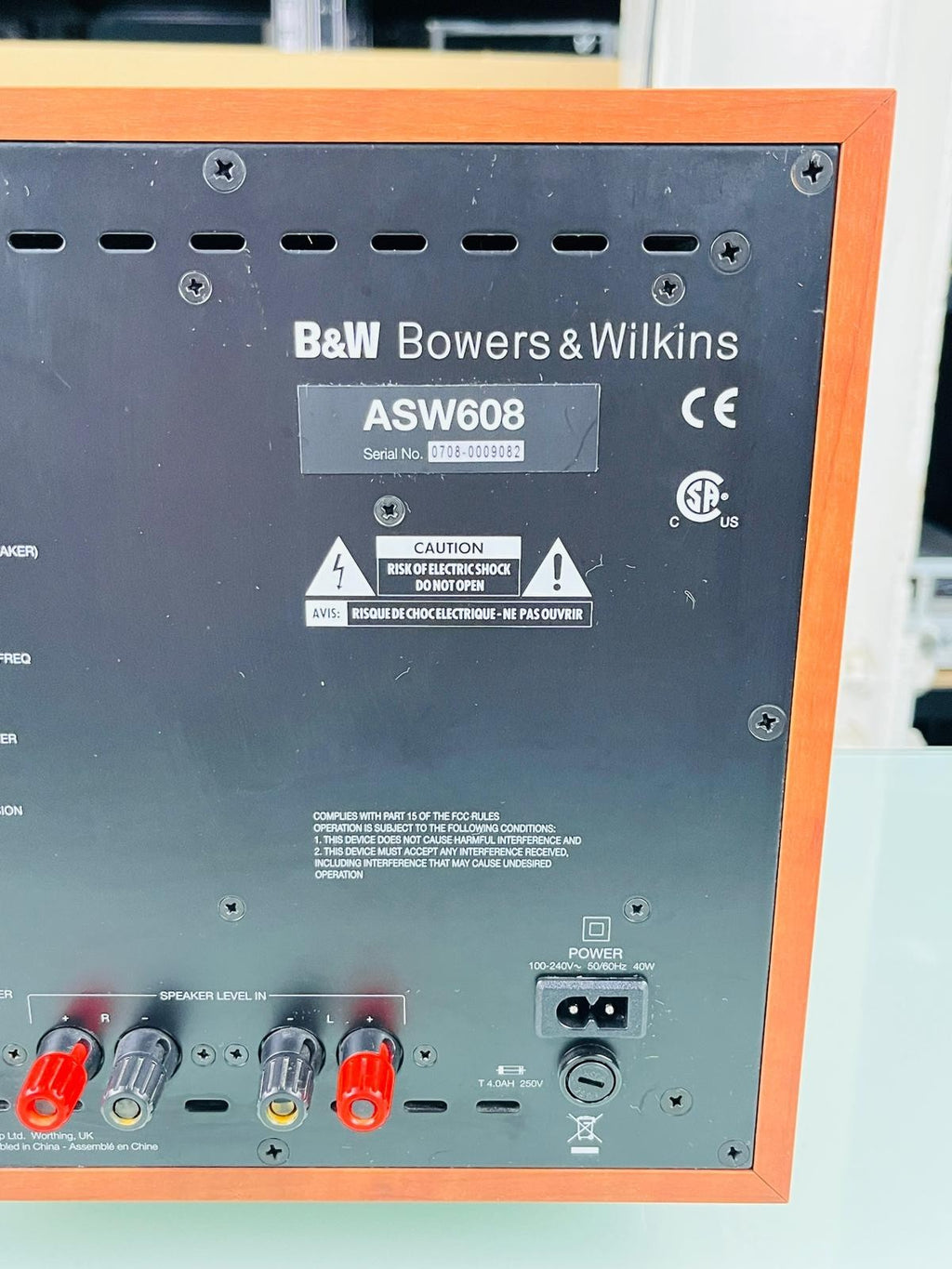 B&W BOWERS & WILKINS ASW 608 SUBWOOFER