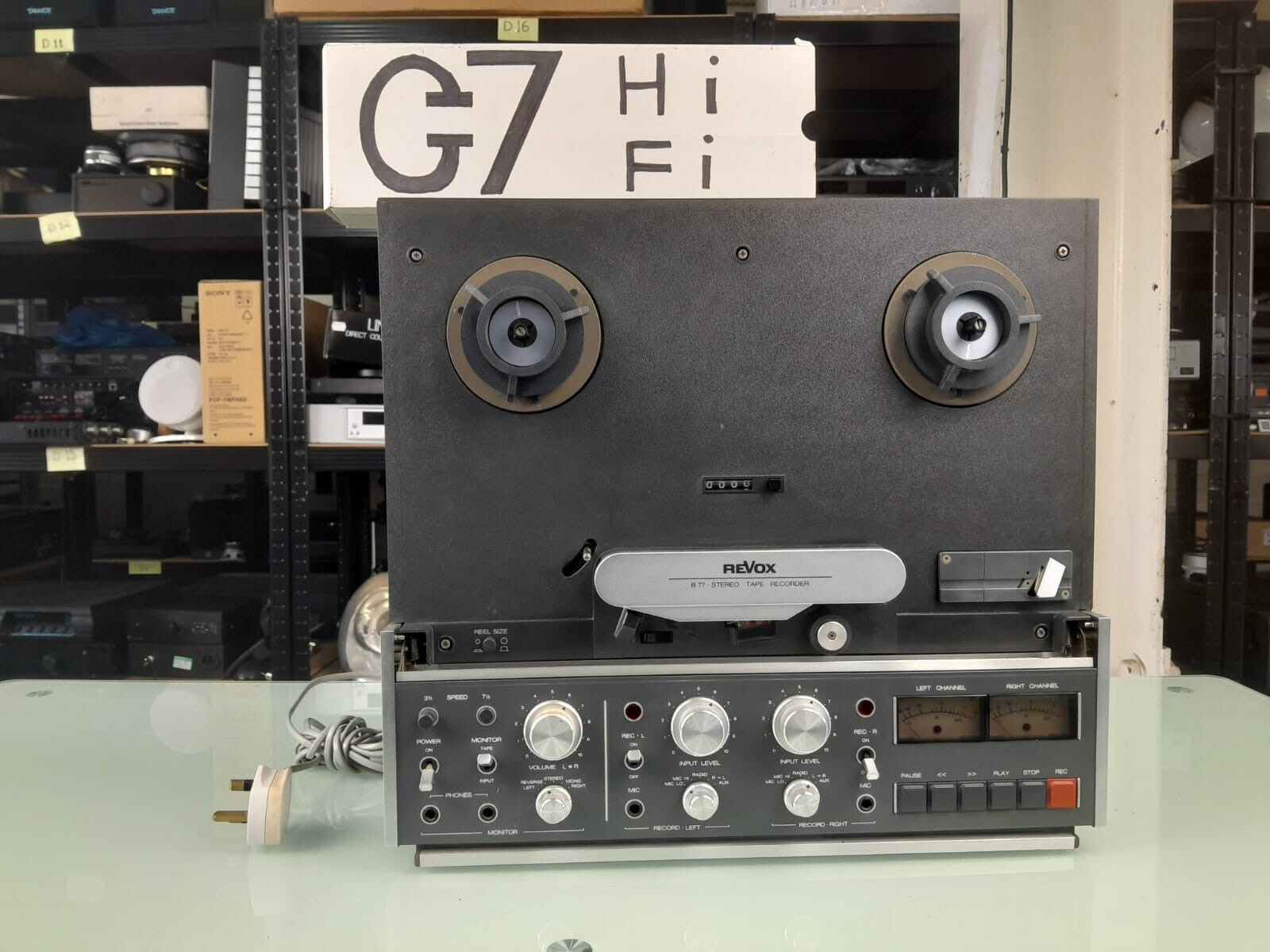 REVOX B 77 STEREO TAPE RECORDER REEL 2 REEL