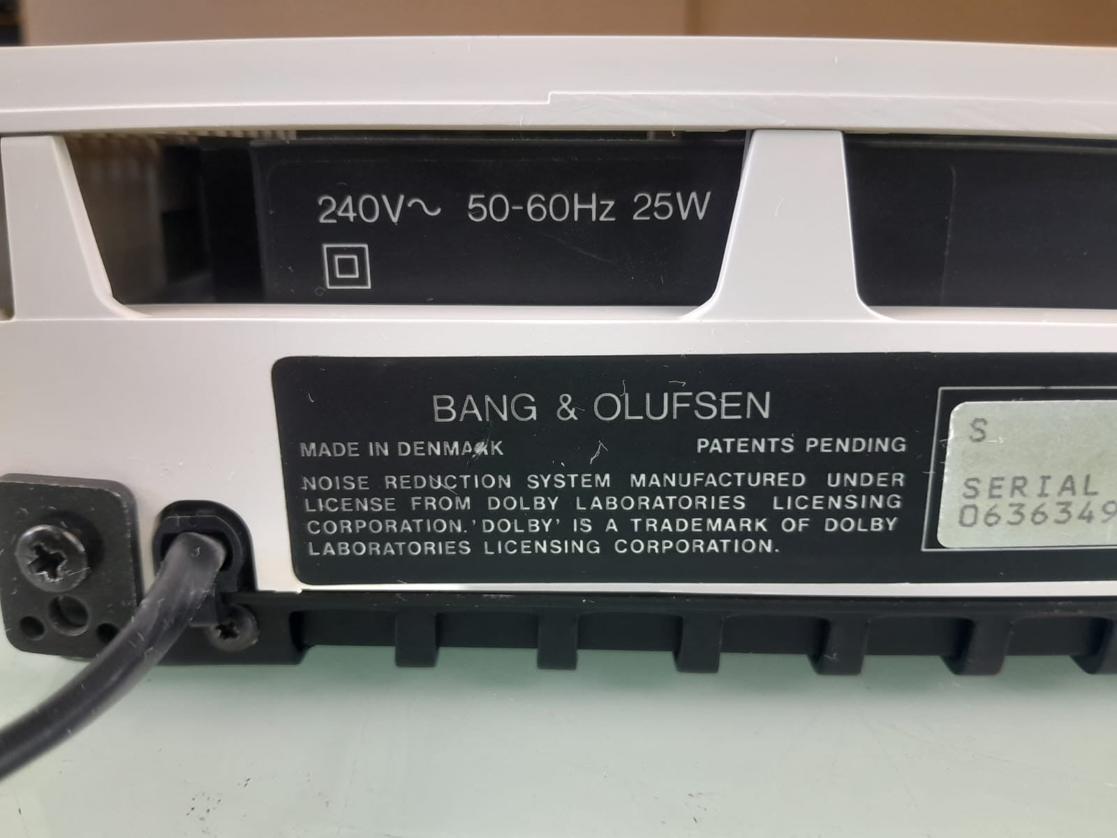 BANG & OLUFSEN B&O BEOCORD 5500 CASSETTE TAPE DECK PLAYER WHITE