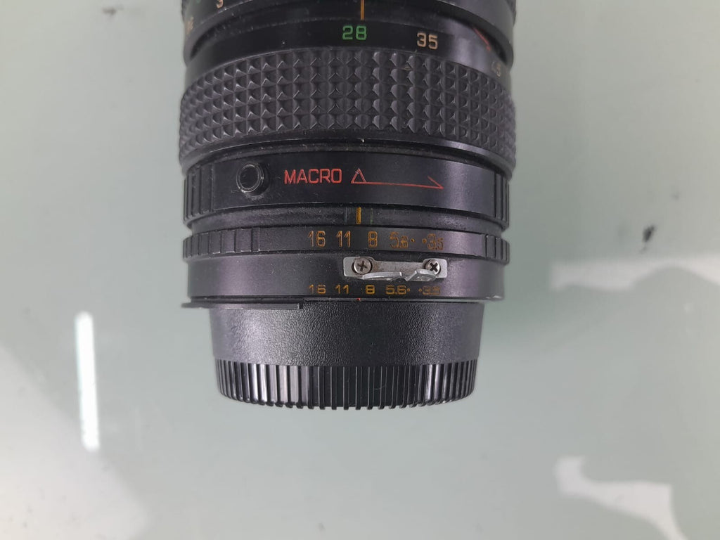HANIMEX MC AUTO ZOOM 28-80MM F/3.5-4.5 MACRO CAMERA LENS