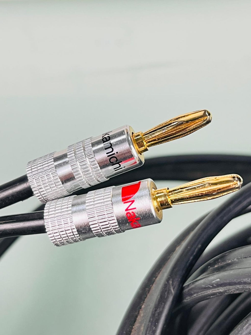EXPOSURE ELECTRONICS SPEAKER CABLES WITH NAKAMICHI CONNECTORS #002