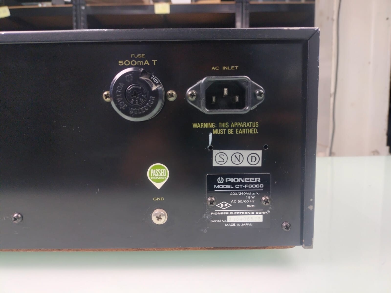 PIONEER CT-F6060 STEREO CASSETTE TAPE DECK