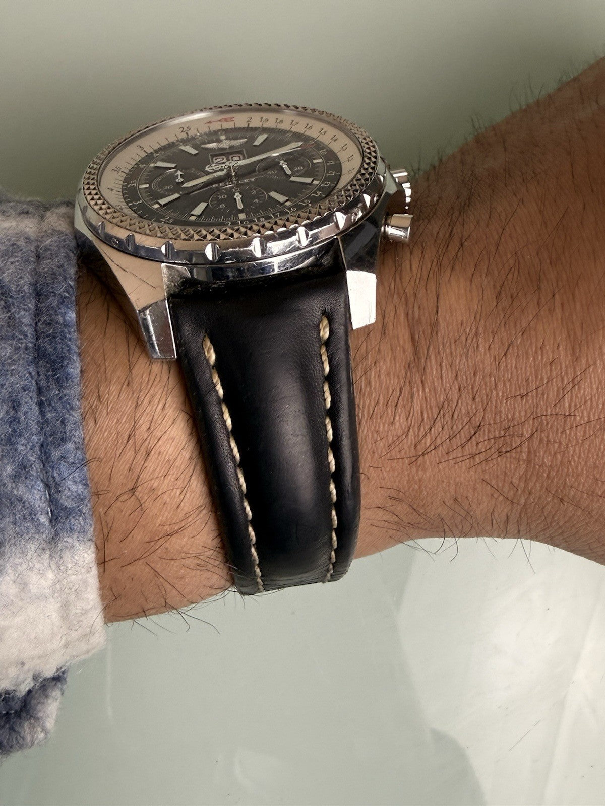 Breitling for Bentley 6.75 Watch - A44362 chronograph automatic mens leather