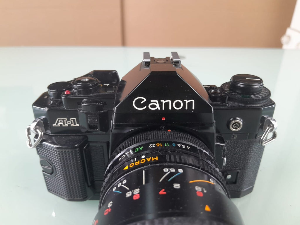 CANON A 1 SLR CAMERA WITH SIRIUS F=28-200MM 1:4.0-5.6 LENS