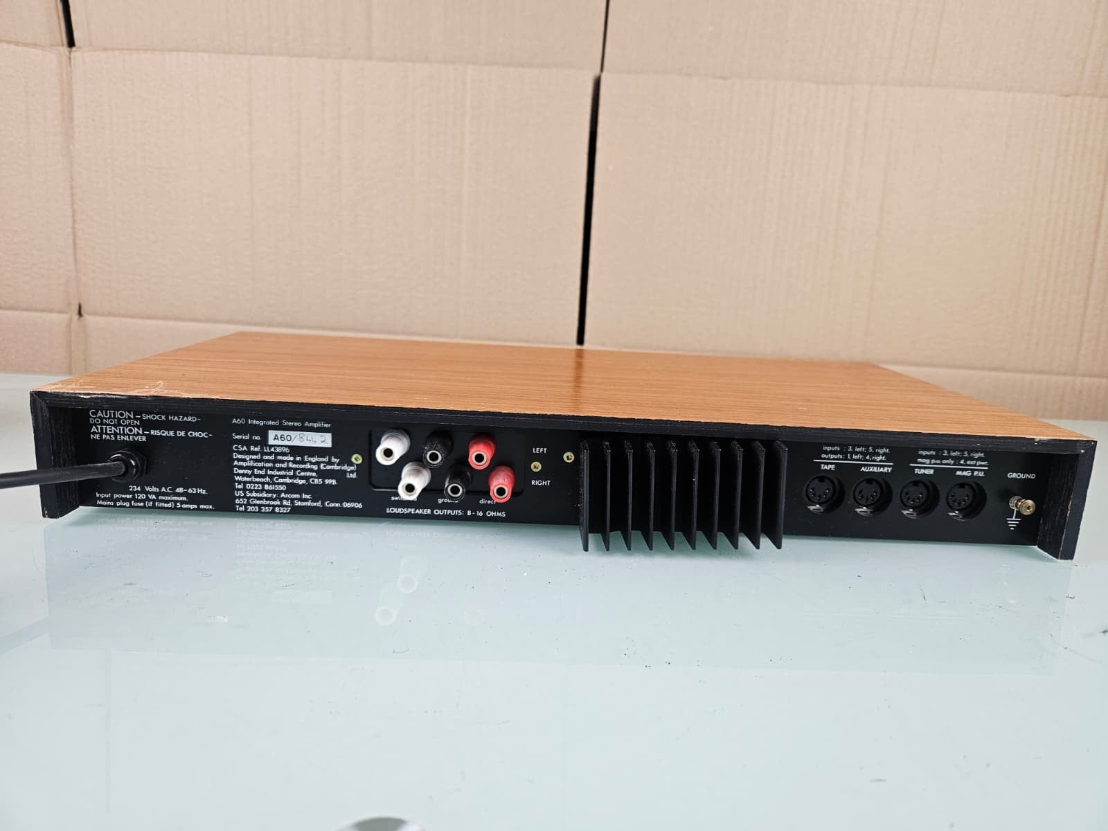 A&R CAMBRIDGE A60 ARCAM STEREO INTEGRATED AMPLIFIER